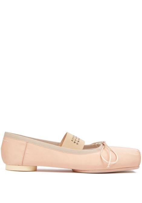 Ballerine con motivo Anatomic Numbers in beige Mm6 maison margiela - donna